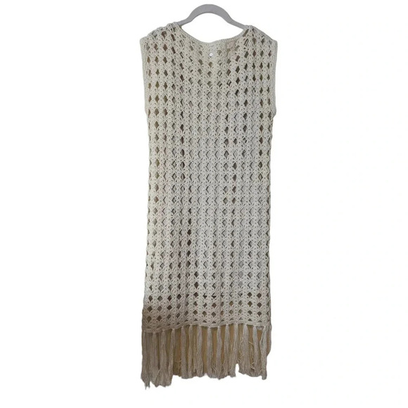 Eleven Six Crochet Midi Dress White Lotus Quiet Luxury Resortwear - Picture 10 of 14